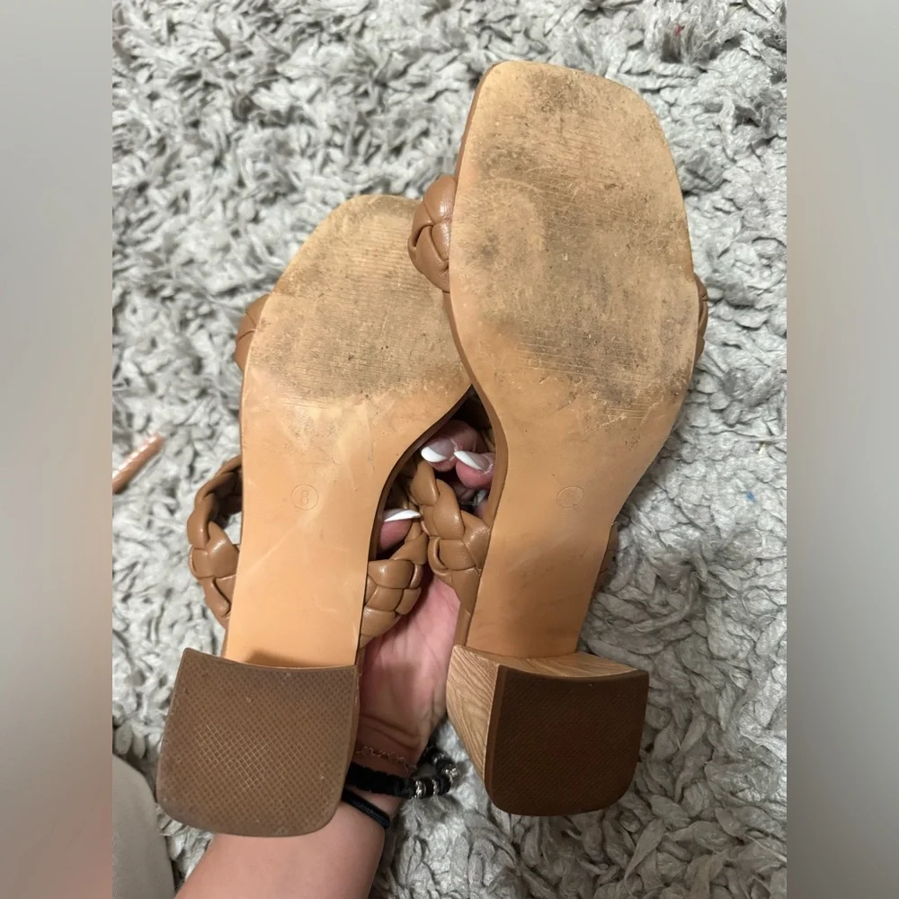 Sincerely Jules Tan Braided Women's Sandals - Picture 2 of 12